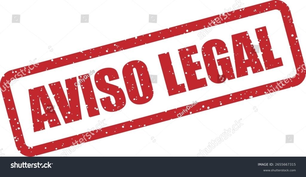 Aviso Legal 1 aviso legal