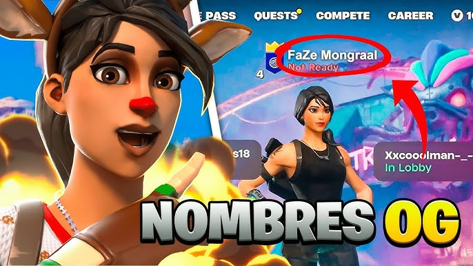 Los mejores nombres para ponerse en Fortnite